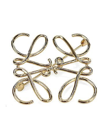 Loewe LOEWE Brooch 111.25.020 Anagram Women's Gold (view 1)