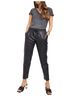 Muubaa Muubaa tapered leather joggers in black Leather Pants - photo 2