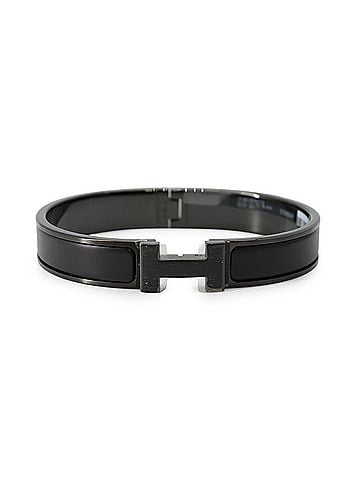 Hermès Hermes Bracelet Click HH Black with Hardware HERMES Bangle BRACELET (view 1)