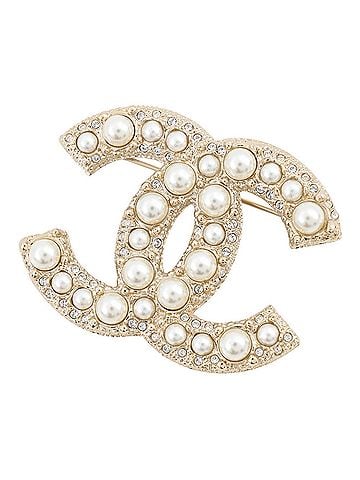 Chanel Chanel Brooch, Coco Mark, Faux Pearl, F26 V, CHANEL, Chanel, Women's, CHANEL BROACH (view 1)