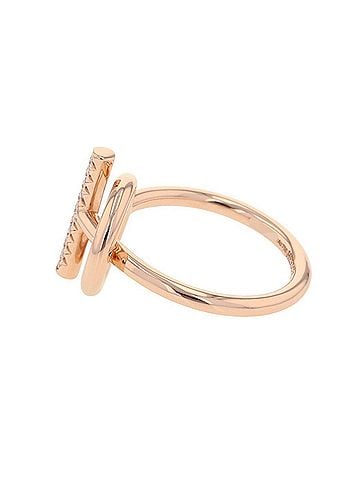 Hermès Hermes Echappee PM Ring with 10 Diamonds (0.07ct total), 18K Pink Gold. (view 2)