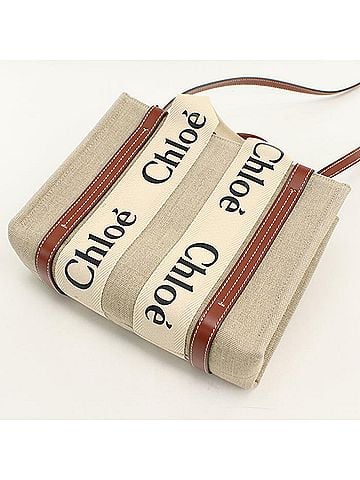 Chloé Chloé Chloe tote bag CHC22AS397 Small WOODY Women's Beige (view 2)