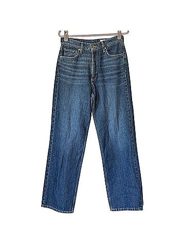 Rag & Bone Shannon High-Rise Relaxed Straight Leg Full Length Jeans (view 2)