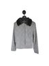 Donatella Plaid Black White Jacket Size 8 - photo 1