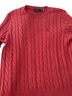 Polo by Ralph Lauren Red Wool Pullover Sweater Size L - photo 1