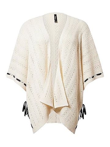 Torrid Ivory Open-Knit Poncho Shrug (view 2)