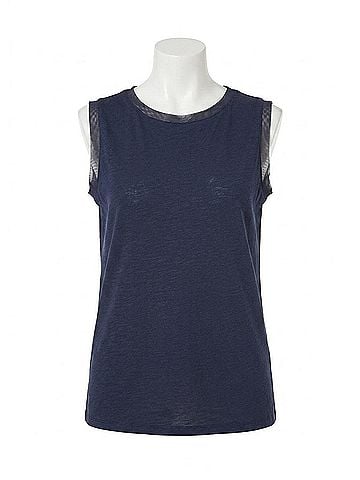 FDJ Boat Neck Camisole in Navy (view 1)