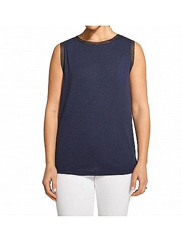 FDJ Boat Neck Camisole in Navy (view 2)