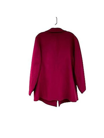 Talbots Classic Berry Wool Double Faced Flannel Coat Coat (view 2)