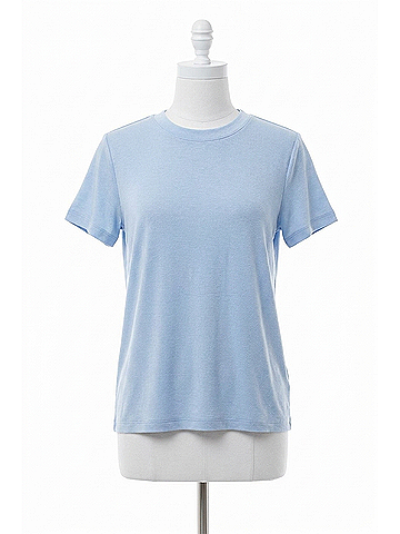 P.J. Salvage Reloved Lounge Short Sleeve Top in Ice Blue (view 1)