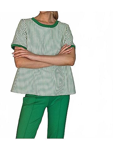 Joh Karissa Stripe Knit Top in Green (view 2)