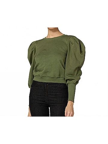 Cleobella Willow Sweatshirt in Army Green (view 2)