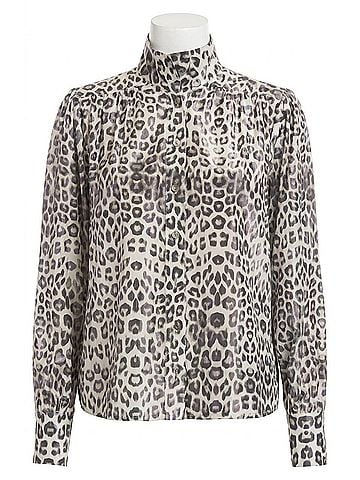 Fifteen Twenty Chloe Button-Up Shirt in Metallic Leopard (view 1)