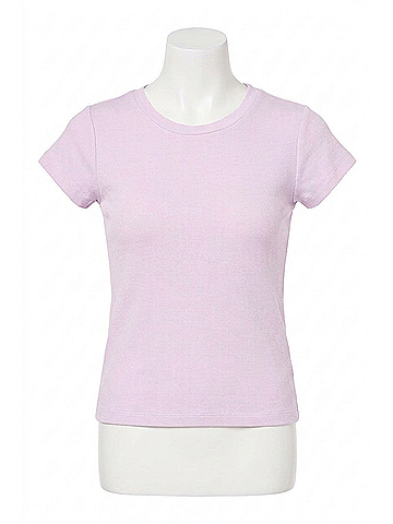P.J. Salvage Lacey Basics Short Sleeve Tee in Lavender Glow (view 1)