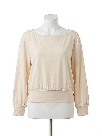 Elie Tahari Women's Boatneck Sweatshirt in Ivory (view 1)