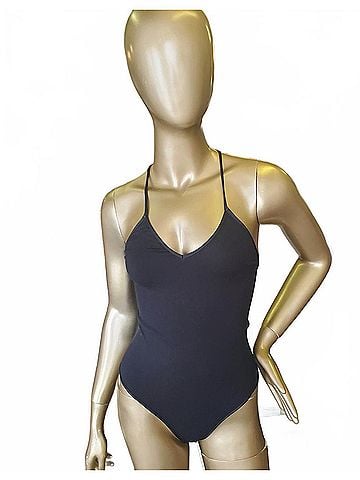 Nikibiki Women's Tie Back Bodysuit in Black (view 2)