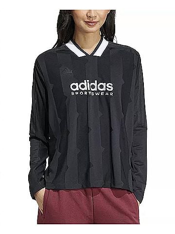 Adidas Women's Tiro Jacquard Shirt in Black (view 2)