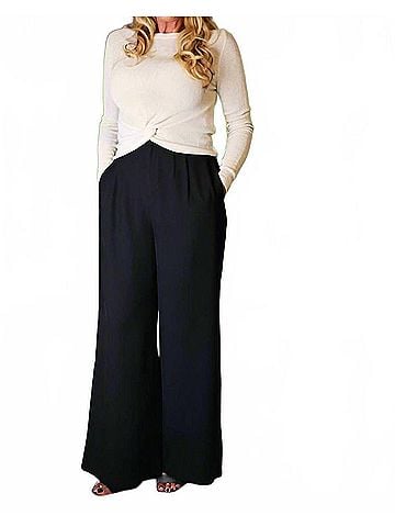 Bishop + Young Object Of Affection Lurex Bonita Twist Front Sweater in Gold (view 2)