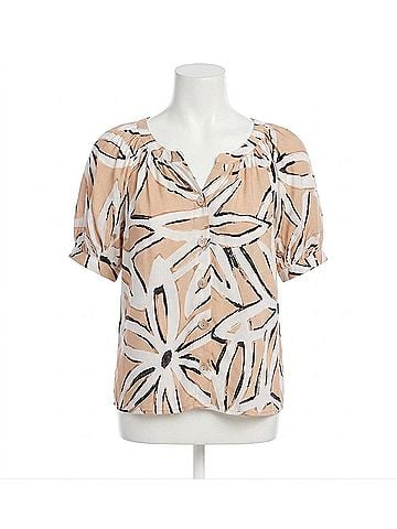 Fifteen Twenty Sam Short Sleeve Button Up Top in Print (view 1)