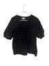 Evereve Print Black Short Sleeve Blouse Size XL - photo 1