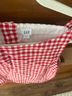 Gap Checkered-gingham Red White Sleeveless Top Size S - photo 3