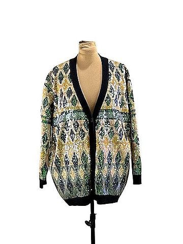 Maeve Geometric Sequined Cardigan Cardigan (view 1)