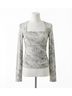 Chaser Animal Print Silver Tilly Long Sleeve Top in Python Size S - photo 1