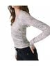 Chaser Animal Print Silver Tilly Long Sleeve Top in Python Size S - photo 3