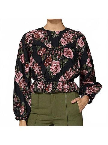 Cleobella Bernadette Blouse in Juliet Print (view 2)