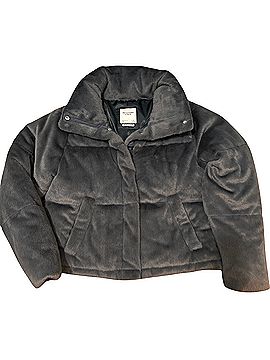 Abercrombie & Fitch Mini Puffer Faux Fur Jacket (view 1)