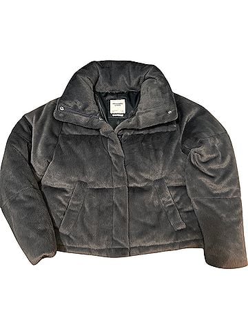 Abercrombie & Fitch Mini Puffer Faux Fur Jacket (view 1)