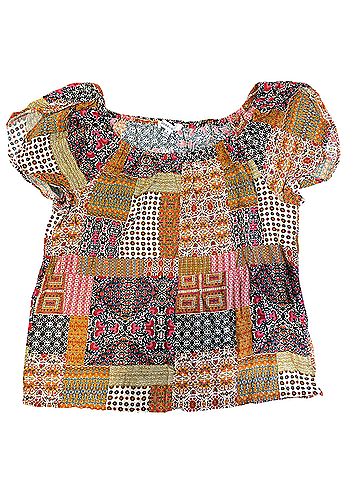 Rose + Olive Short Sleeve Blouse (view 1)