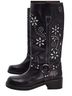 Free People 100% Leather Black Boots Size 7 1/2 - photo 1