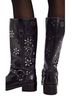 Free People 100% Leather Black Boots Size 7 1/2 - photo 2