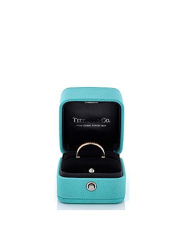 Tiffany & Co. Lock Ring 18K Rose Gold with Pink Sapphires (view 2)