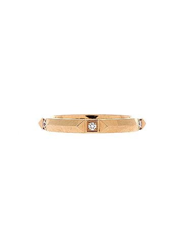Tiffany & Co. True Band Ring 18K Rose Gold with Diamonds 2.5mm (view 1)