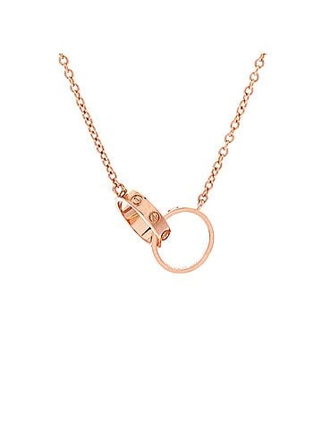 Cartier Love Interlocking Necklace 18K Rose Gold (view 1)