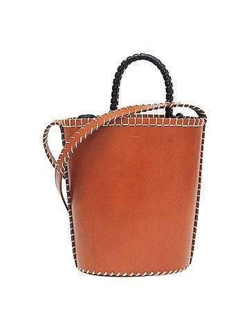 Chloé Chloé LOELA Small Bucket CHC22US540H2325M Women's Leather Baguette Bag,Shoulder Bag Brown (view 1)