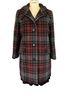 Ralph Lauren Plaid Multi Color Red Coat Size 12 - photo 1