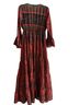 Boemo Floral Red Green Brown Casual Dress Size M - photo 2
