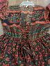Boemo Floral Red Green Brown Casual Dress Size M - photo 6