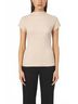 Iris Setlakwe Solid Brown Cheminee Rib Top in Bone Size M - photo 2