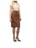 Iris Setlakwe Solid Brown Cheminee Rib Top in Bone Size M - photo 3