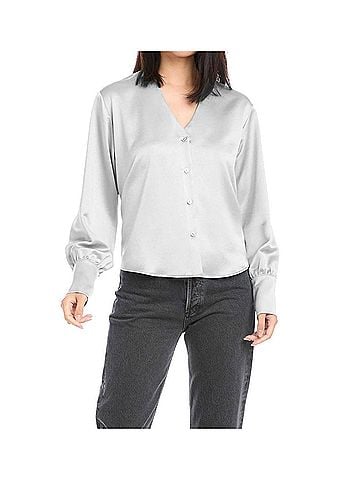 Fifteen Twenty Tie Back Top in Silver (view 2)