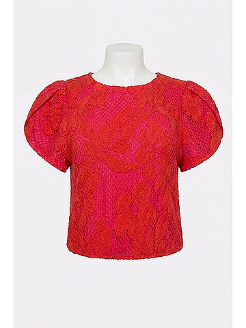 Caballero Women's Judy Top in Raspberry Lace (view 2)