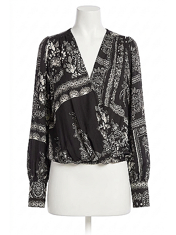 Fifteen Twenty Ines Drape Front Top in Print (view 1)