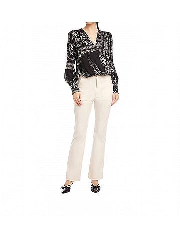 Fifteen Twenty Ines Drape Front Top in Print (view 2)