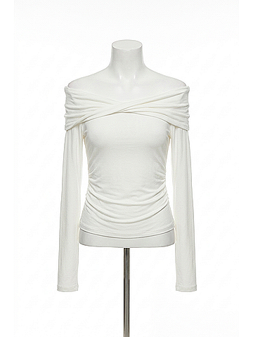Fifteen Twenty Jillian Off The Shoulder Top in Off White (view 1)