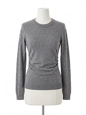 Fifteen Twenty Side Shirred Top in Charcoal (view 1)