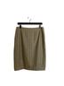 Escada Stripes Tan Brown Wool Skirt Size L - photo 1